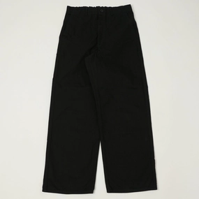 Anti Slip Waistband orSlow French Work Pants - Black