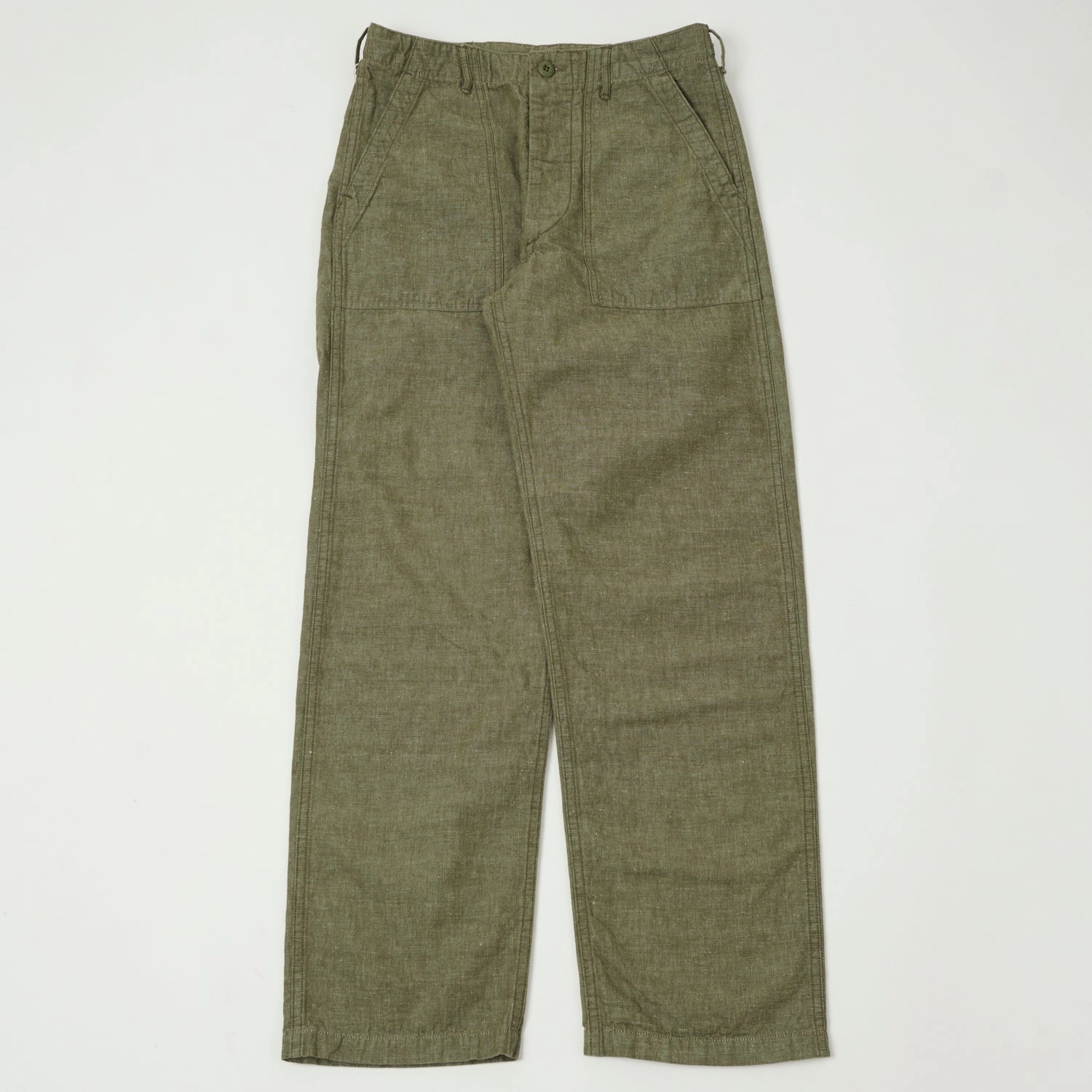 Non Irritating orSlow U.S. Army Chambray Fatigue Pants - Dusty Olive