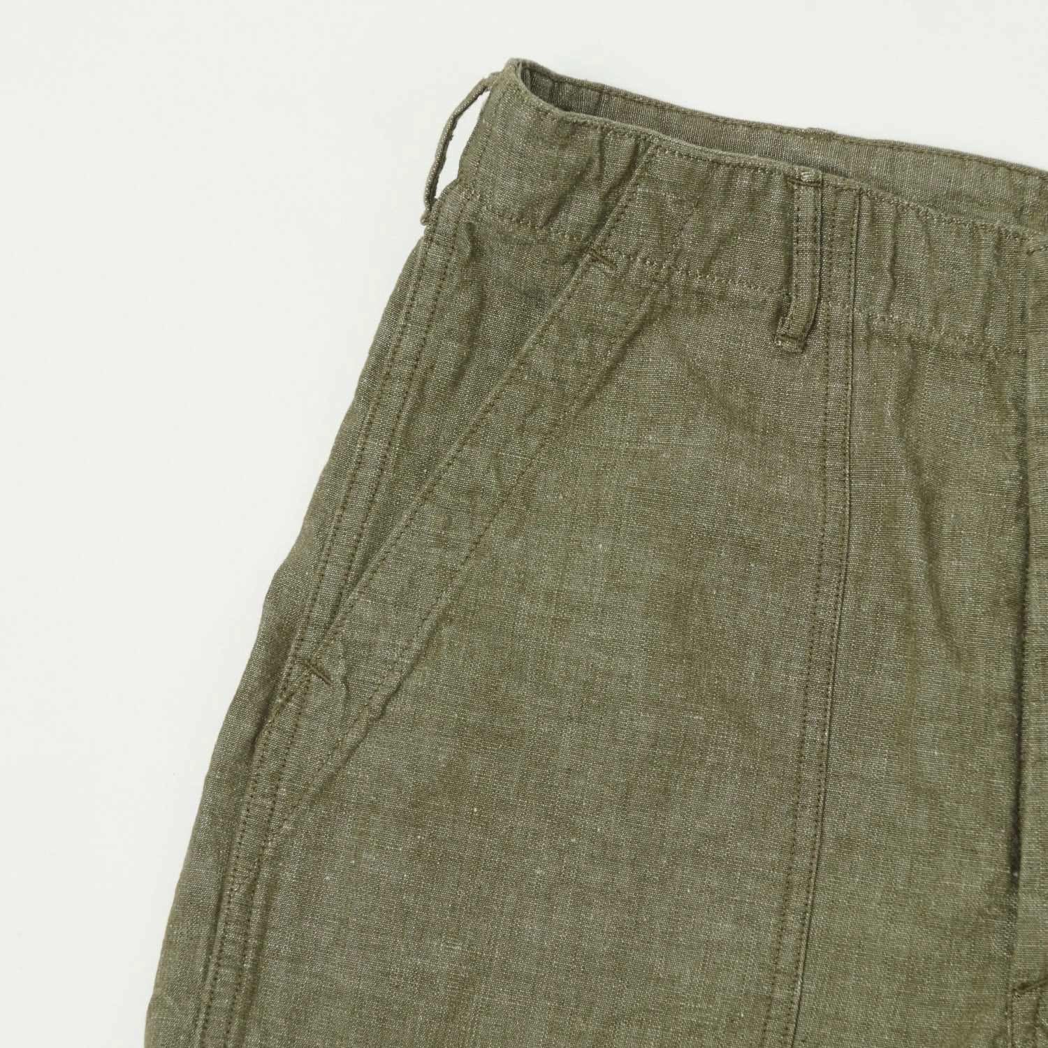 Ultimate Comfort orSlow U.S. Army Chambray Fatigue Pants - Dusty Olive
