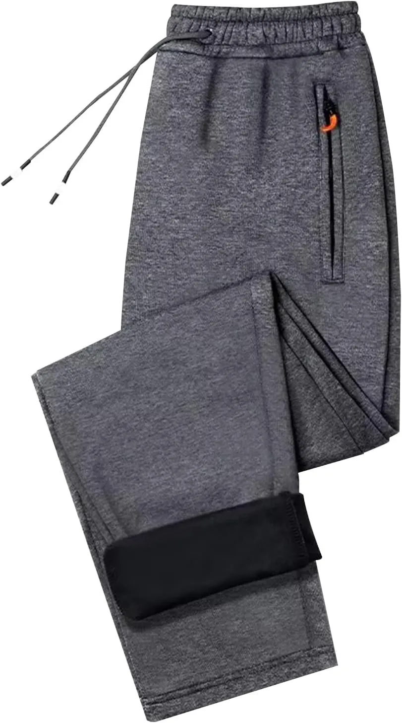 Outdoor Cargo Hiking Pants Bunched Feet Multi Pocket Cargo Pants for Active Gym Track Jogging Men's Winter Pants