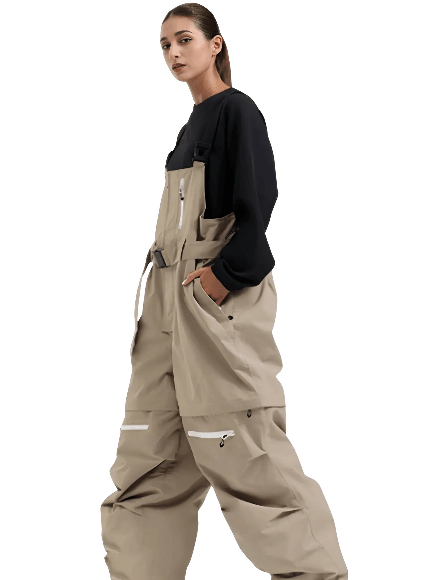 Outdoor Skiing Snow Pants New 2025 Winter Loose Sports Ski Trousers Windproof Waterproof Women Men Warm Snowboarding Overalls