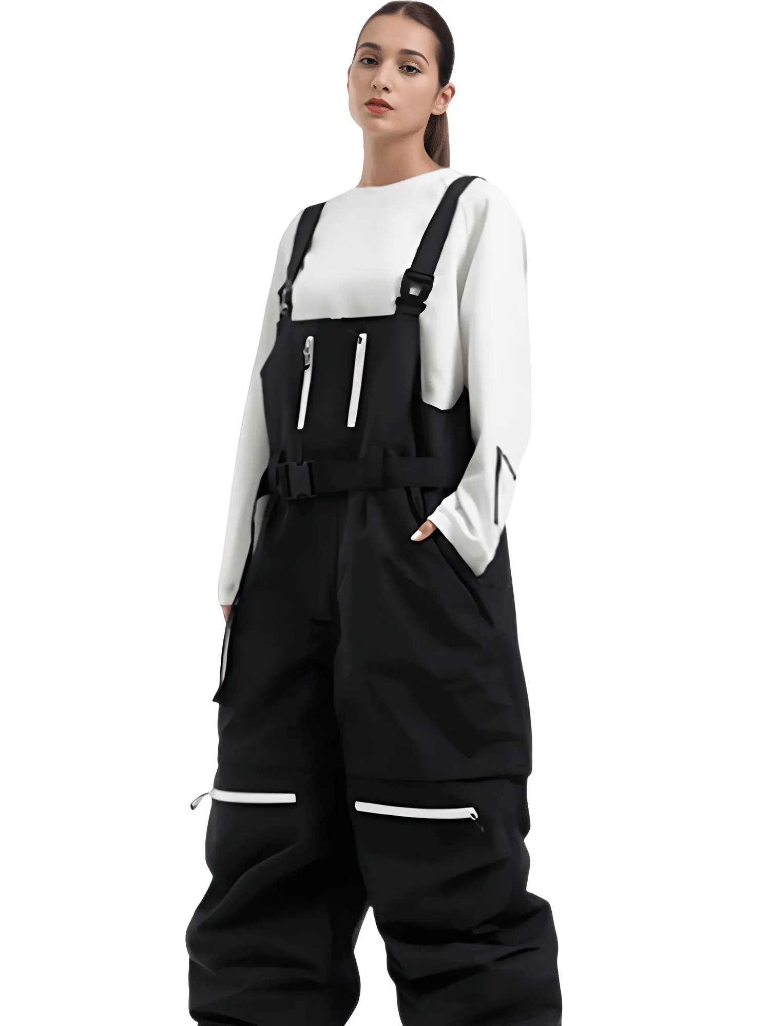 Outdoor Skiing Snow Pants New 2025 Winter Loose Sports Ski Trousers Windproof Waterproof Women Men Warm Snowboarding Overalls