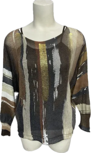 Paint Brush Mesh Top