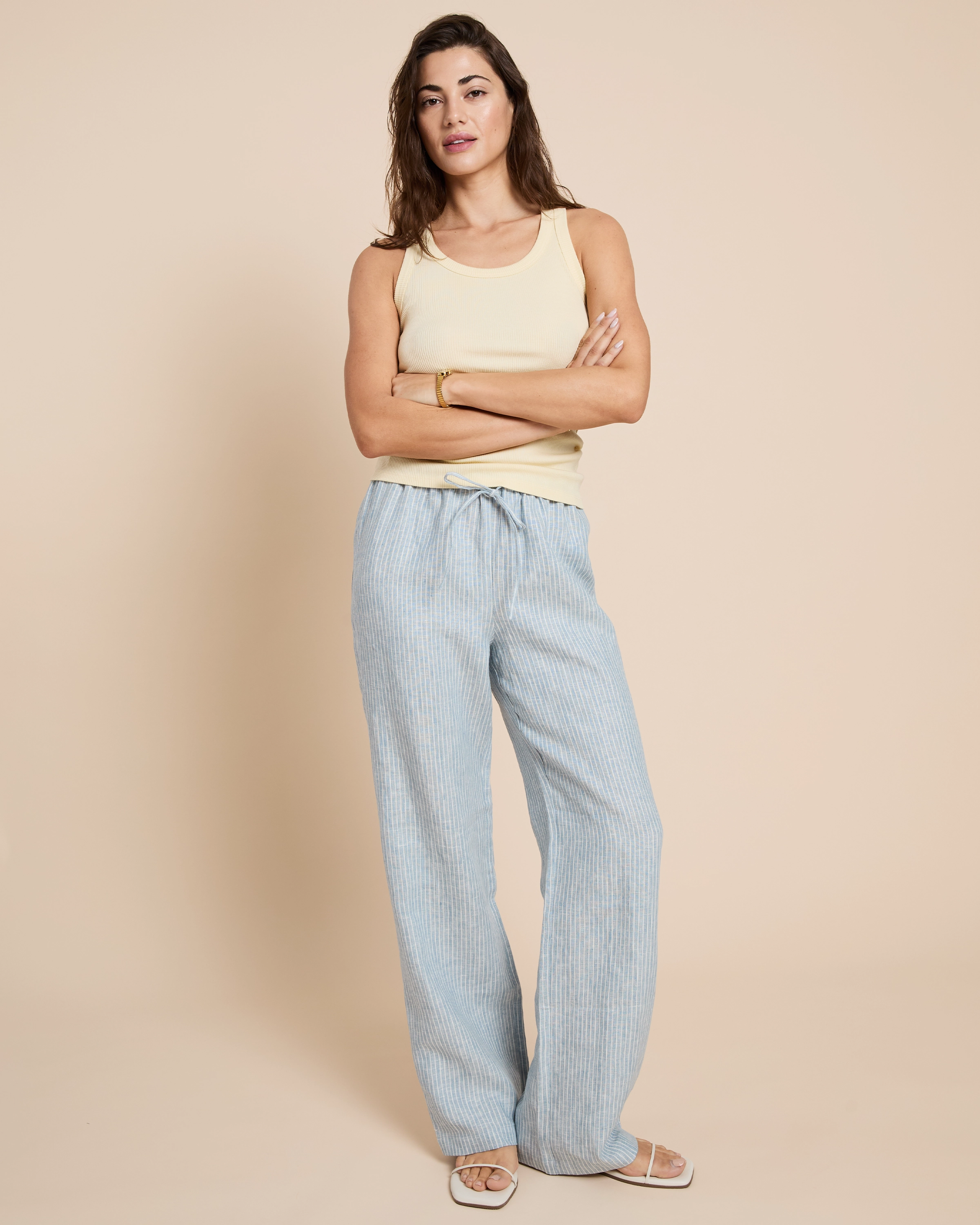 Fashionable Design Cozy Stretch Paloma Linen Pant