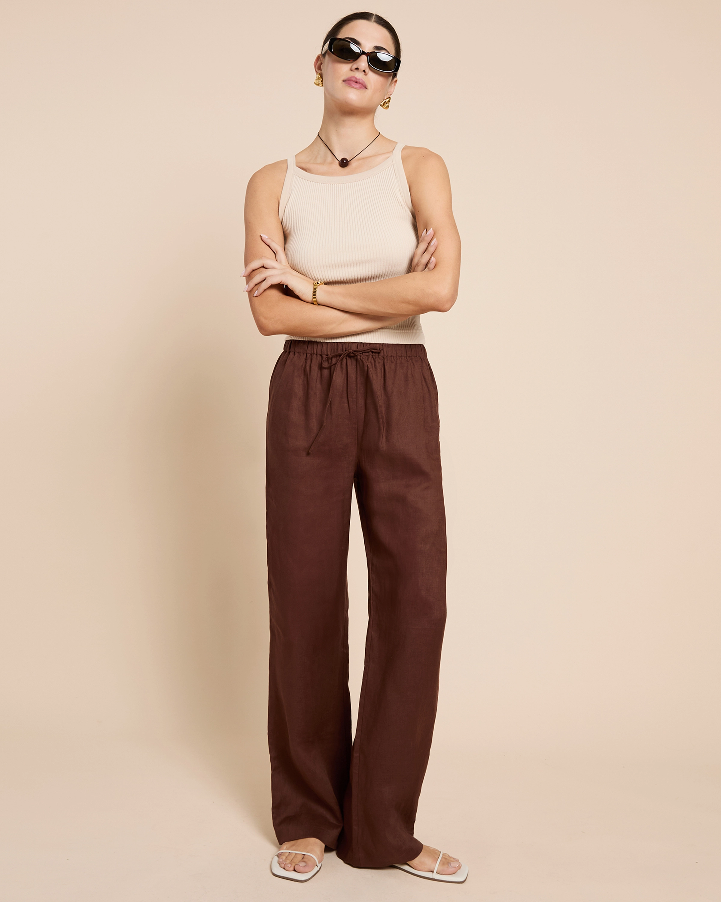 Paloma Linen Pant Comfy Texture Polished Look