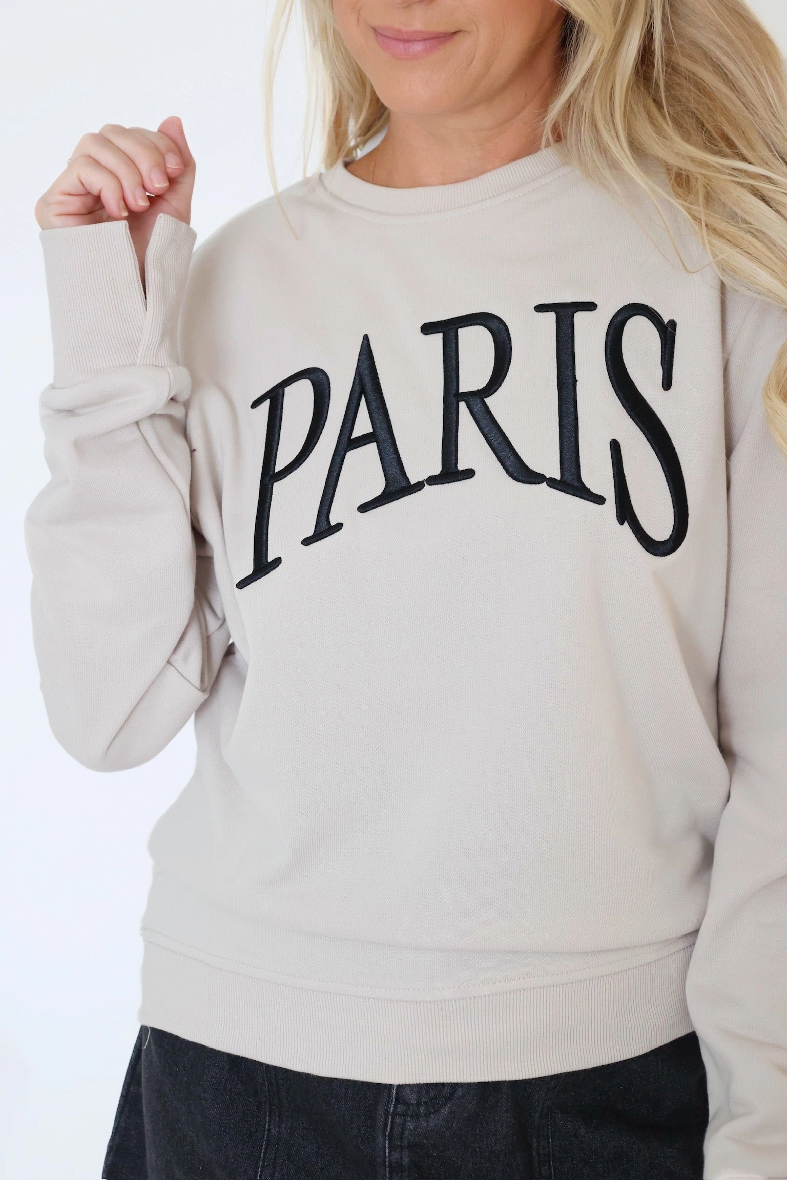 Paris Girl Sweatshirt Everyday Comfort LowMaintenanceFabric