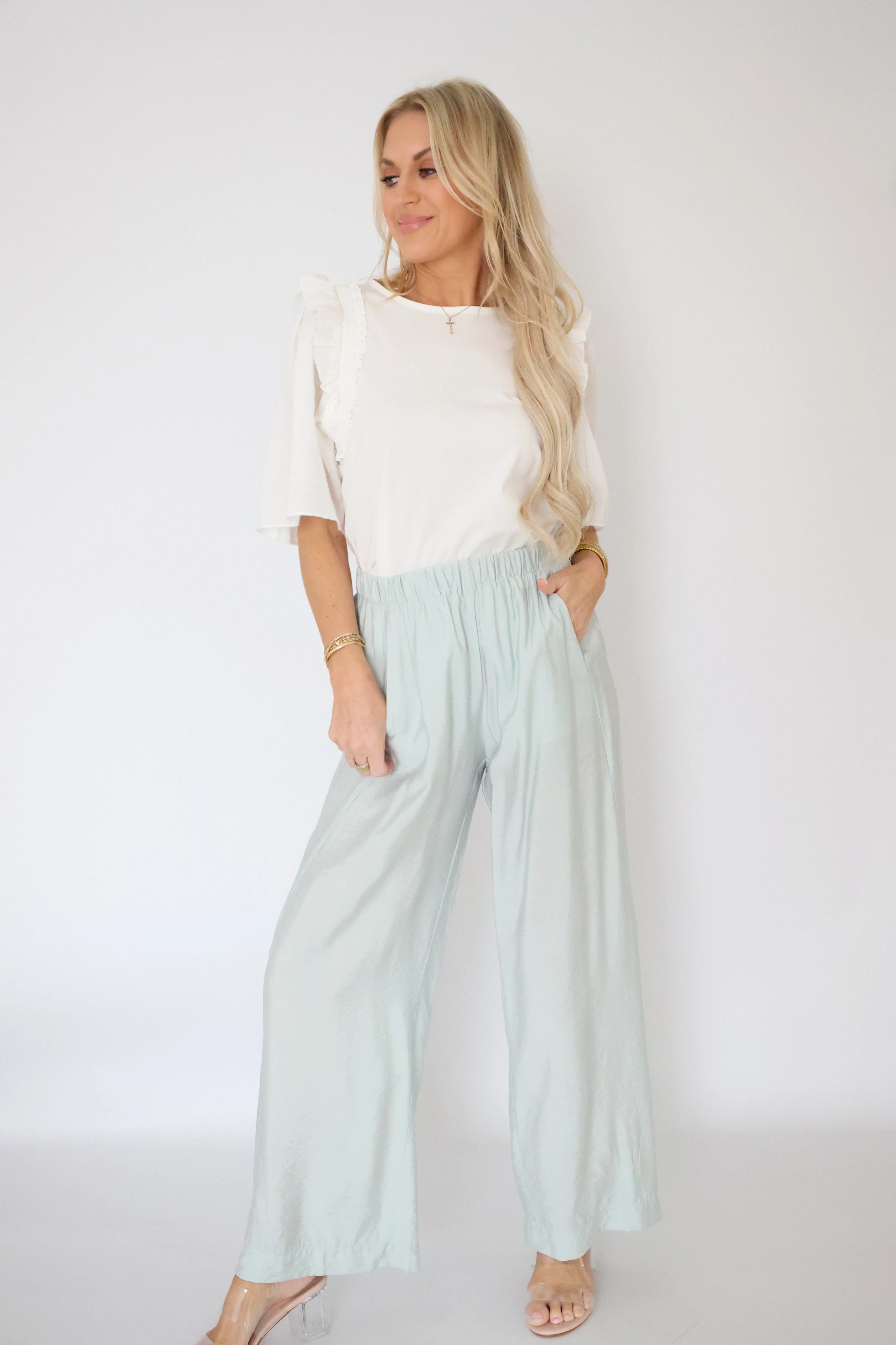 Paris Lounge Pant - Aquamarine (FINAL SALE) WindproofBarrierTechnology