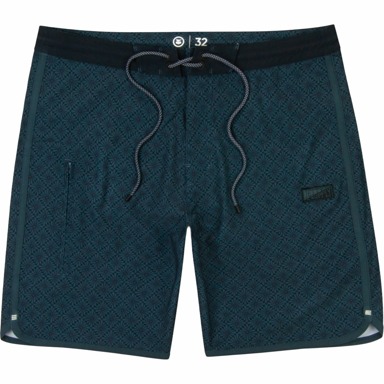 Smooth-Finish Sheer Panel Men's Atlantic Boardshort