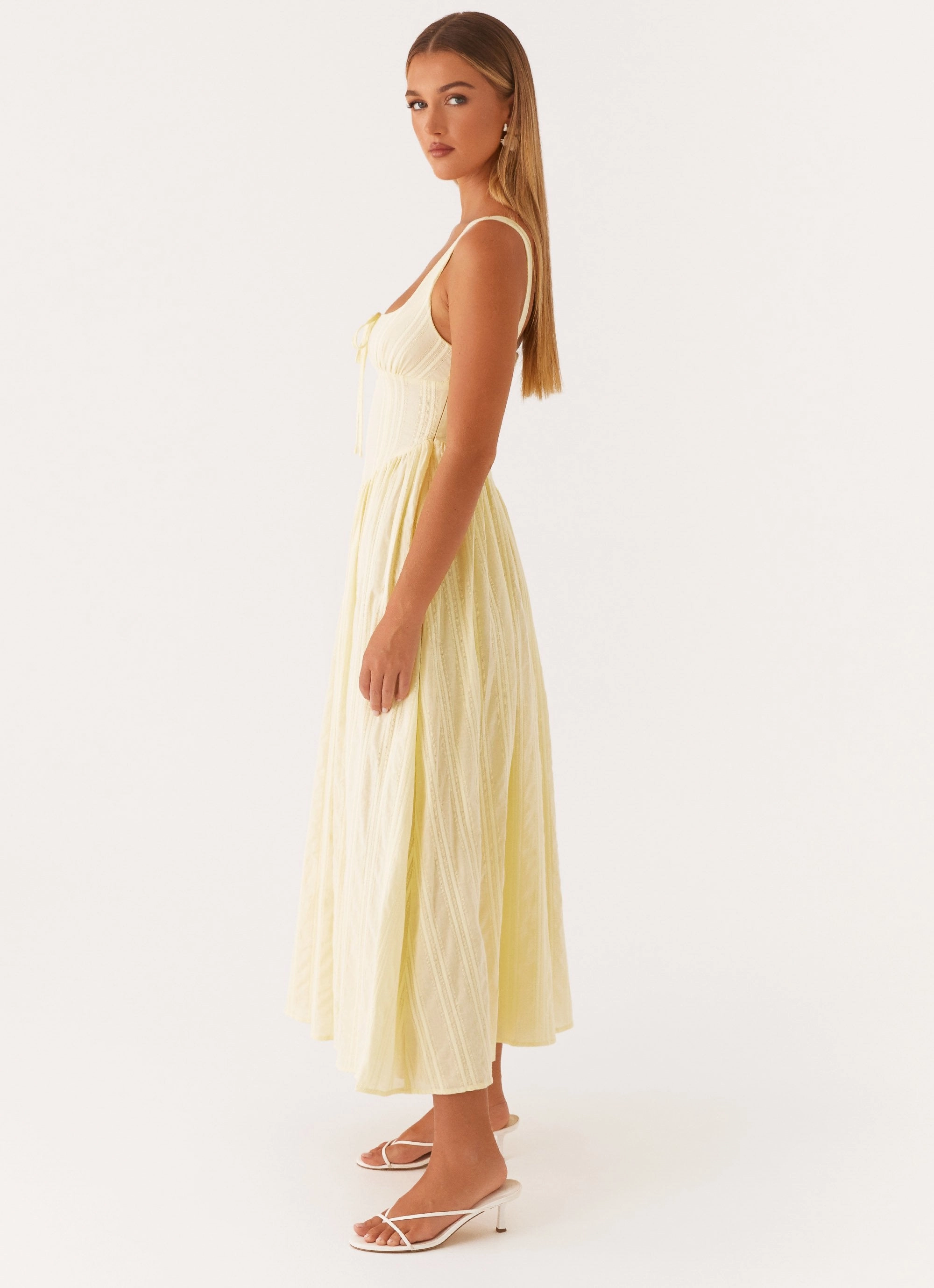Pascuelle Midi Dress - Yellow effortless grace Easy Pairing