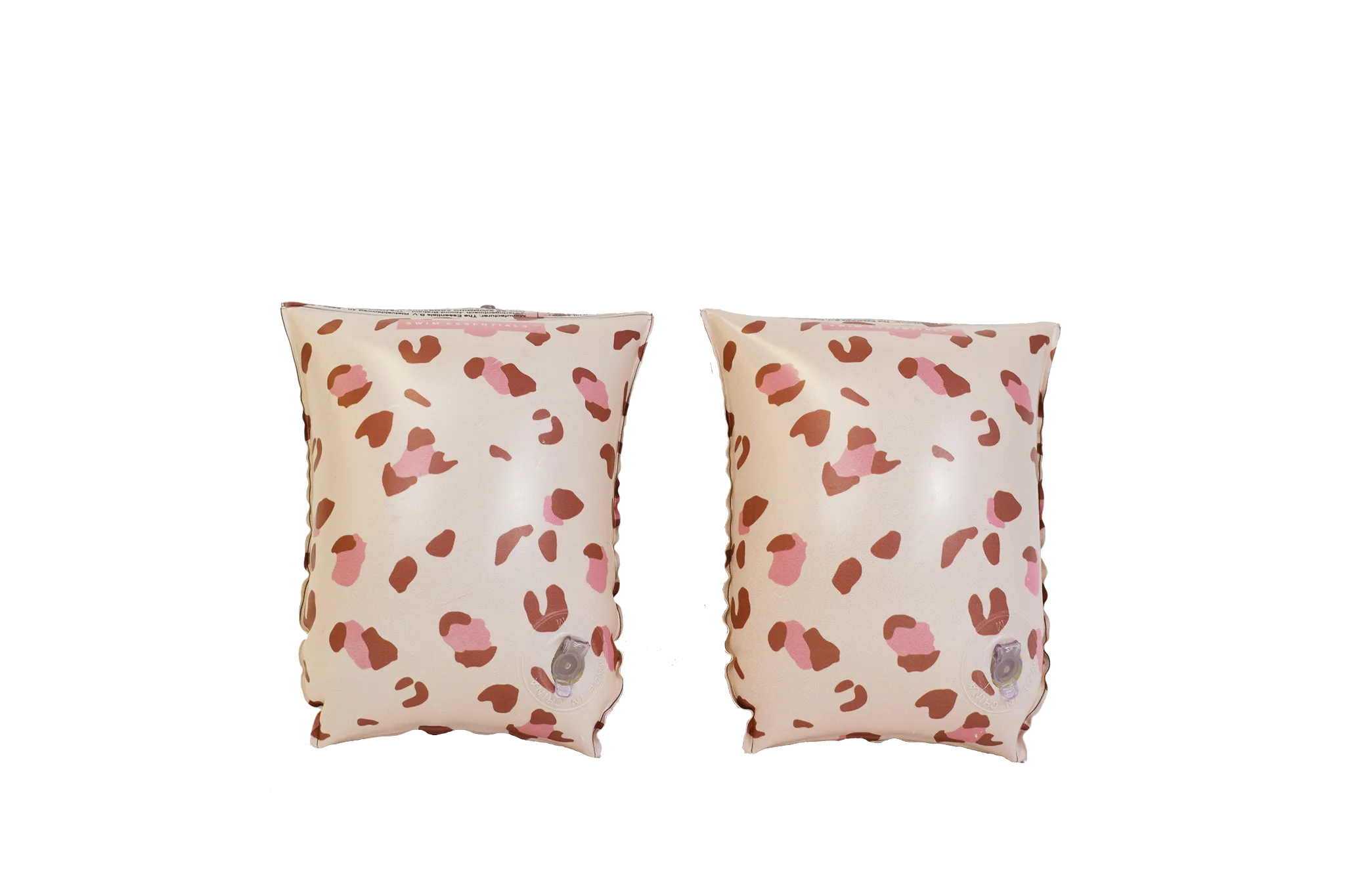 Pastel Pink Leopard Inflatable Armbands - 2-6 years