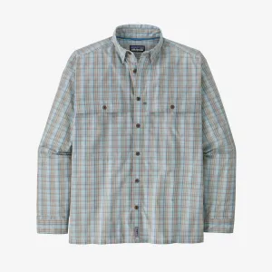 Patagonia - Men's Long-Sleeved Island Hopper Shirt - Down River: Steam Blue