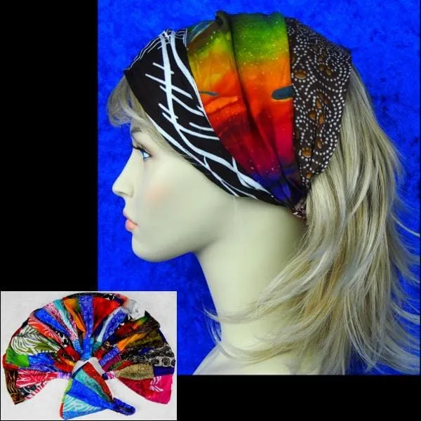 Patchwork Elastic Bandana-Headbands