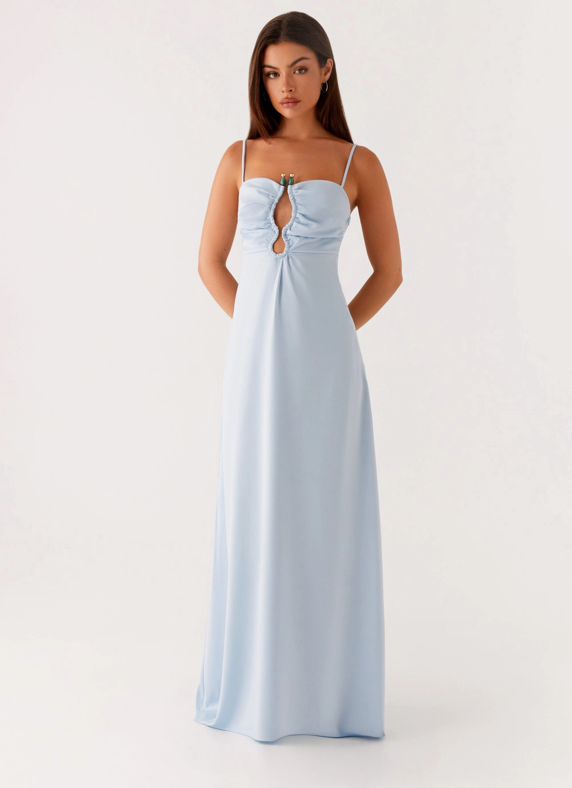 Leg-Lengthening Zelda Maxi Dress - Blue