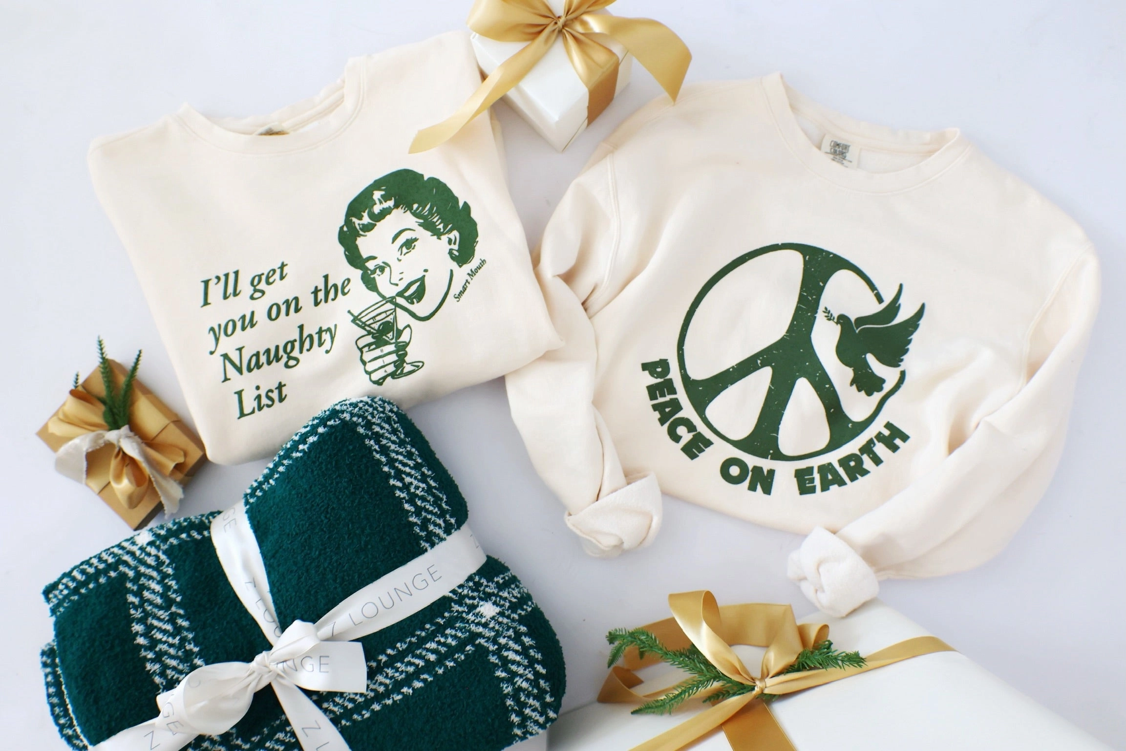 Peace on Earth Sweatshirt (FINAL SALE) DurableReinforcement