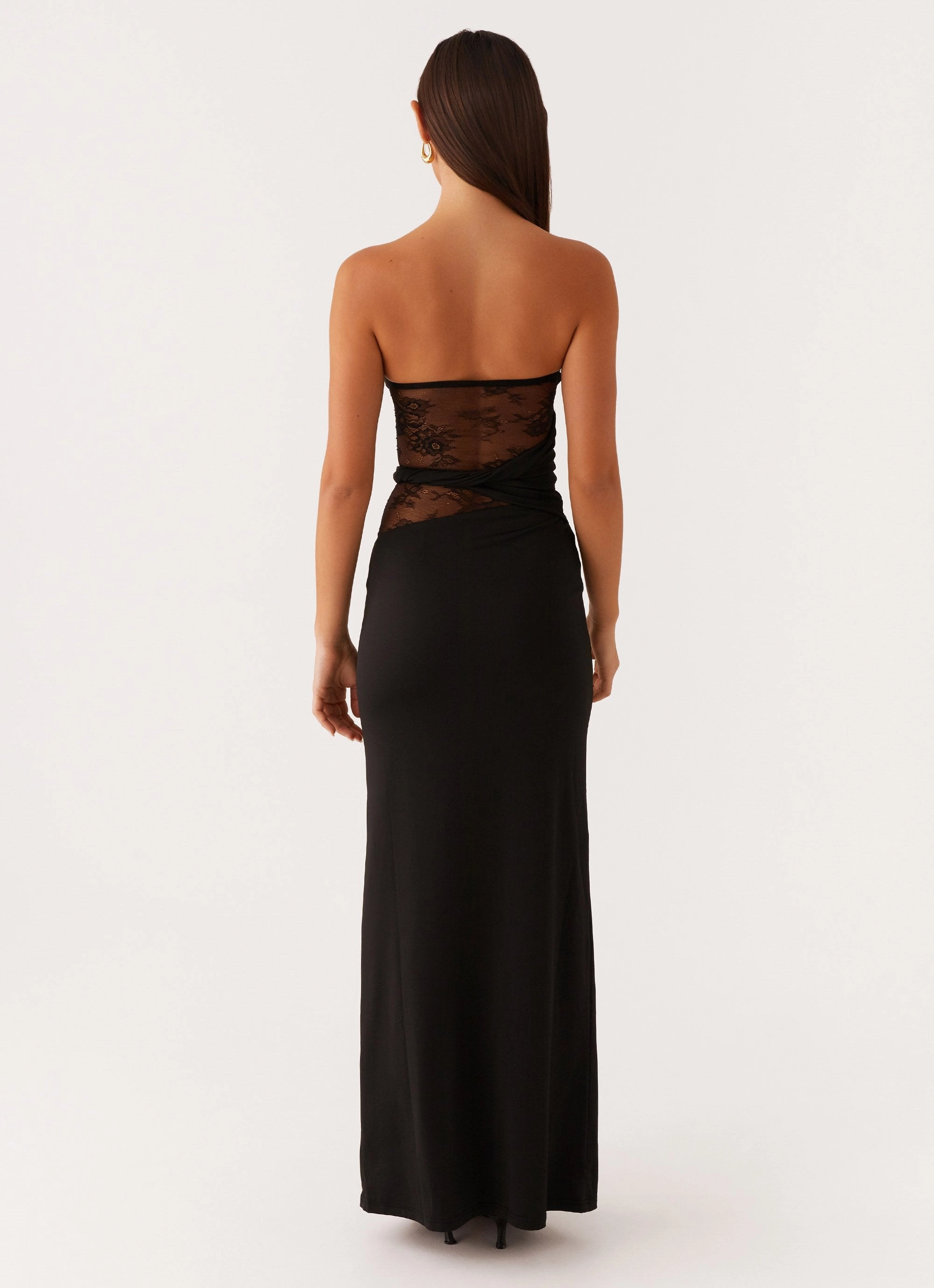 Karma Strapless Maxi Dress - Black Youthful Feel Comfy Fit