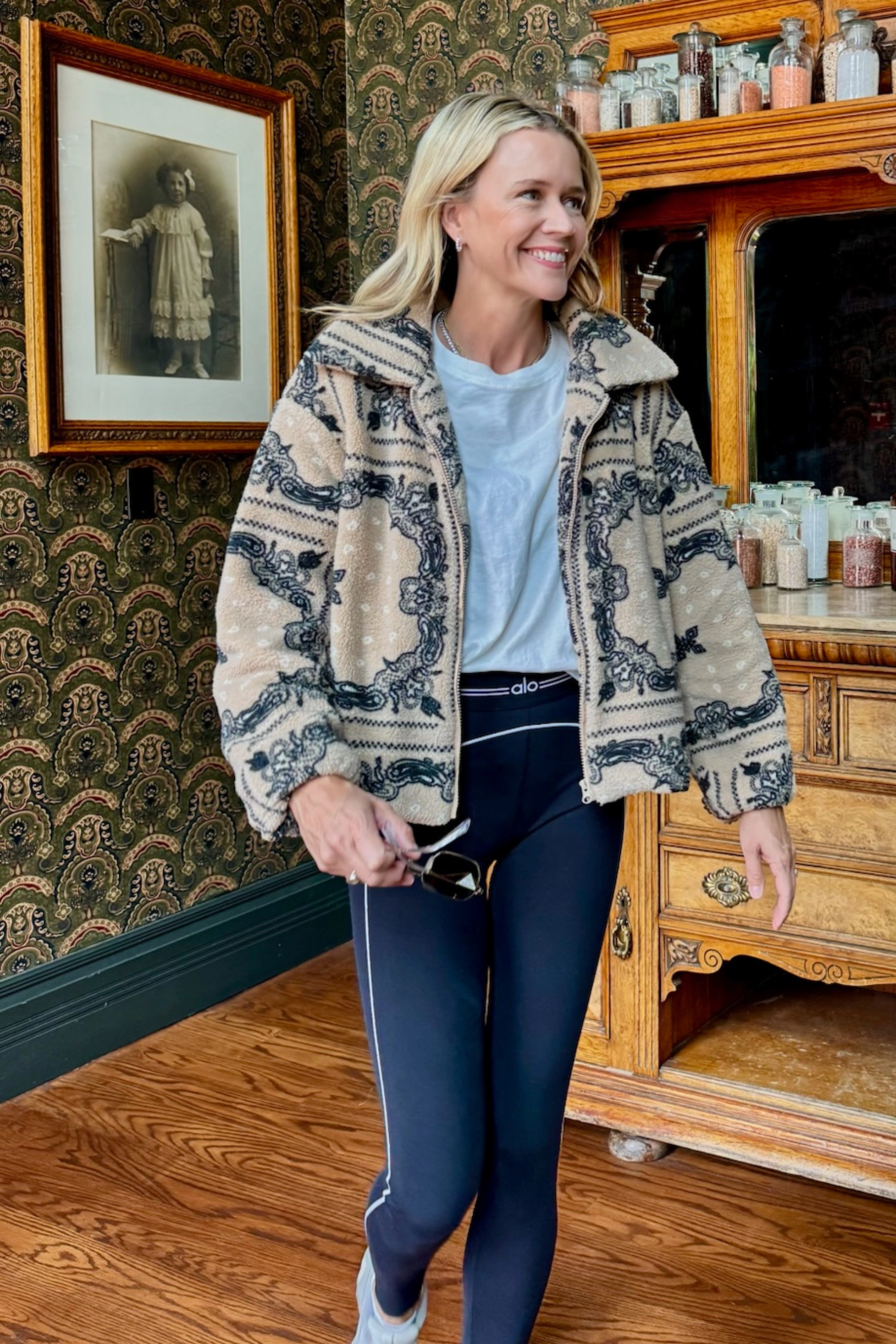 MASON'S DAUGHTER | Coco Jacket, Cream Bandana Print Odor Resistant Treatment Fashionable Look