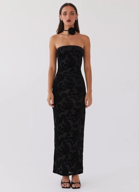 Trouble Love Maxi Dress - Black Celebration Wear