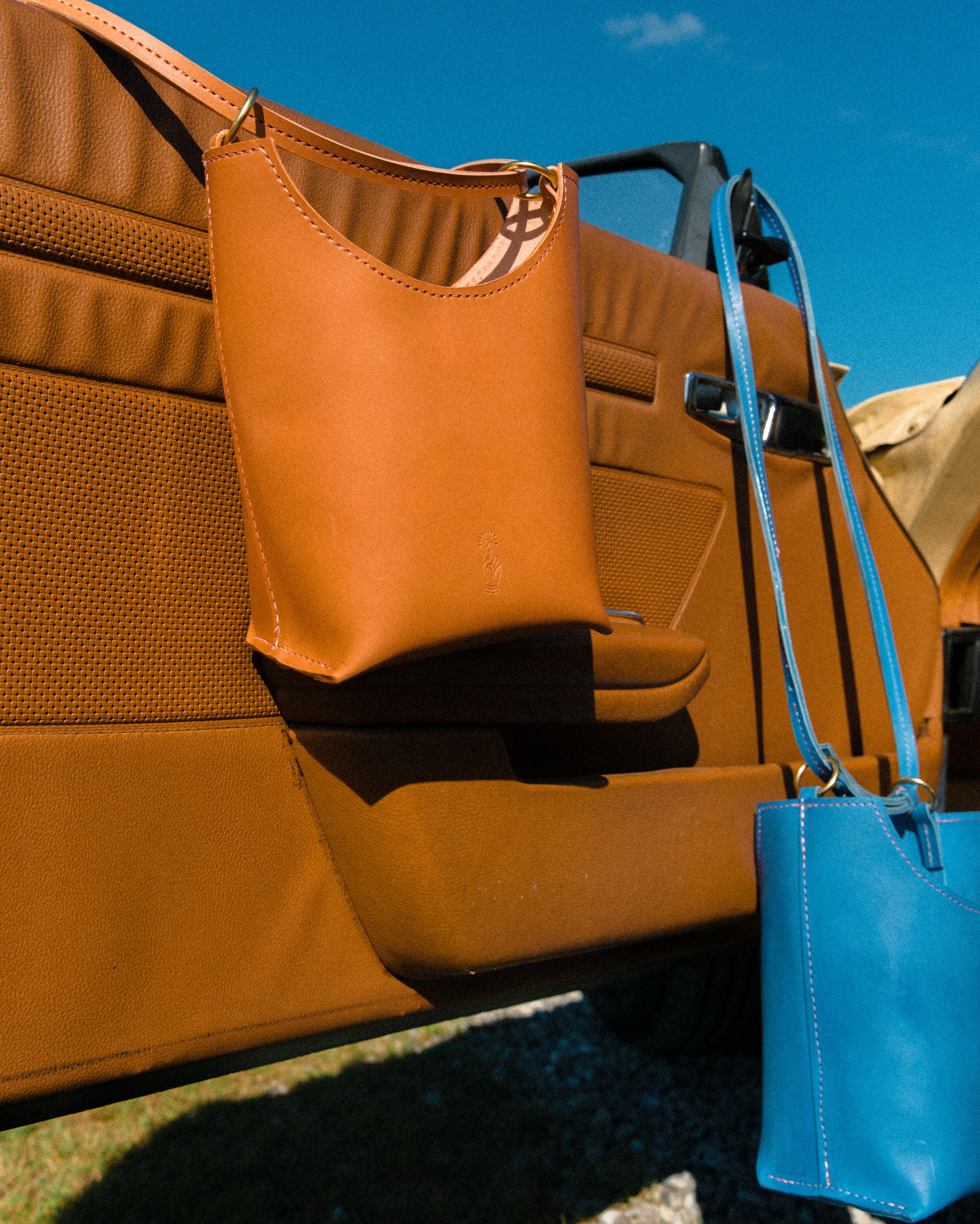 Phoebe Crossbody Tote - Sky