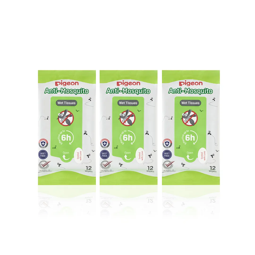 Pigeon Anti-Mosquito Wet Tissues (12s x 3)