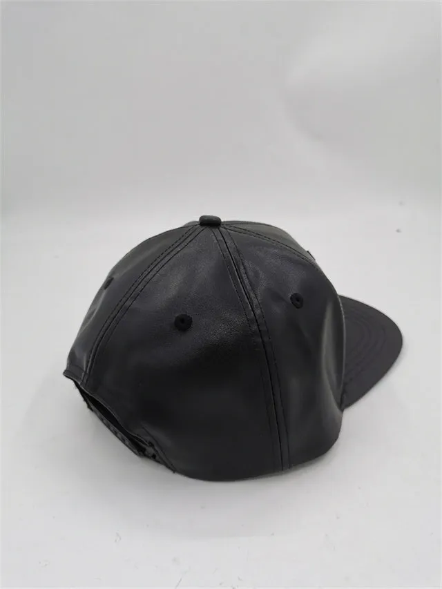 Pineapple leather baseball cap, hats, Vegan leather caps