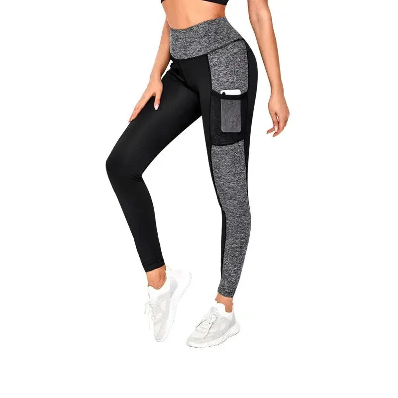 Plus Size Pocket Yoga Pants Women High Waist Gym Tights
