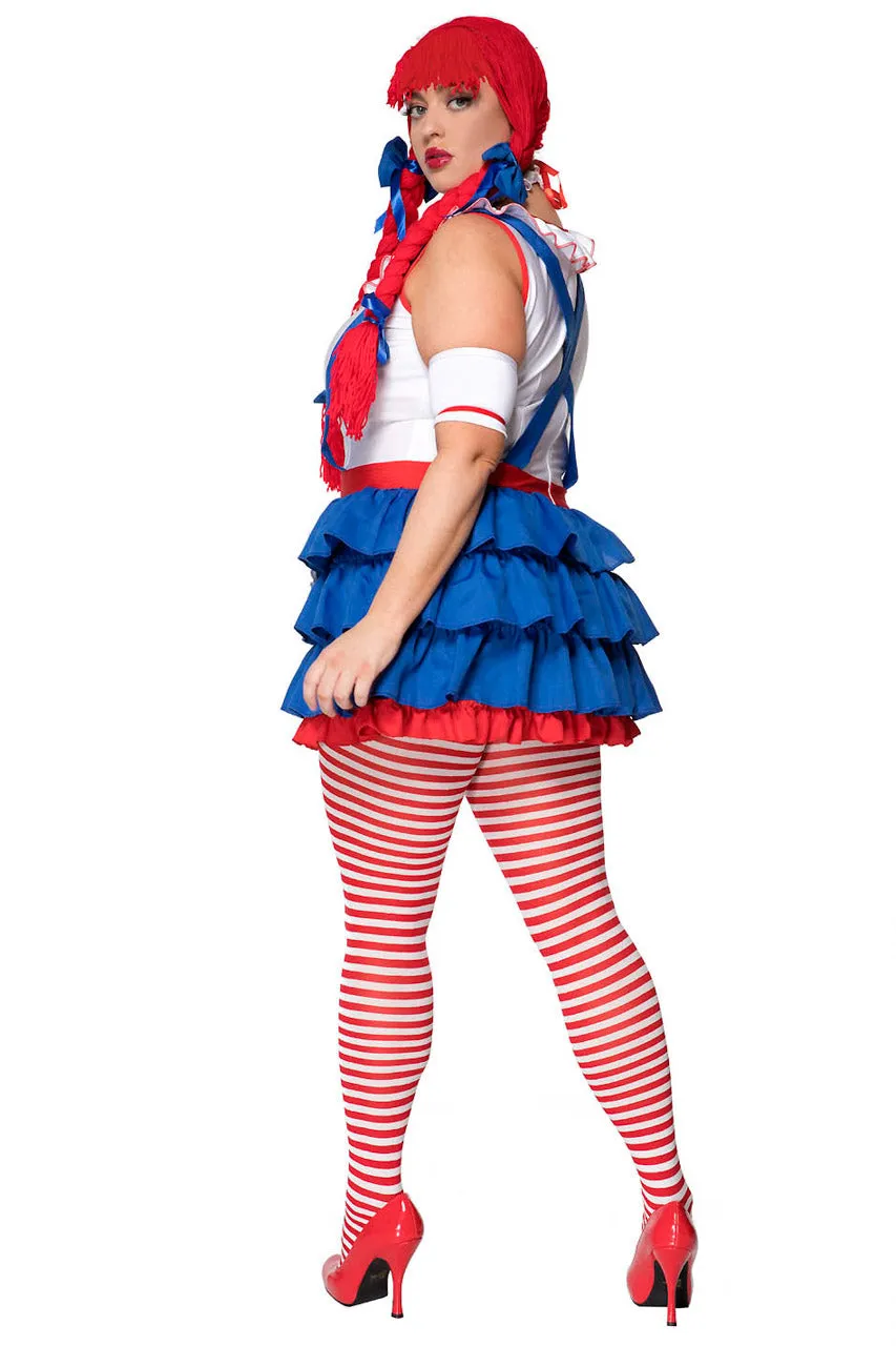 Plus Size Raggedy Ann Costume