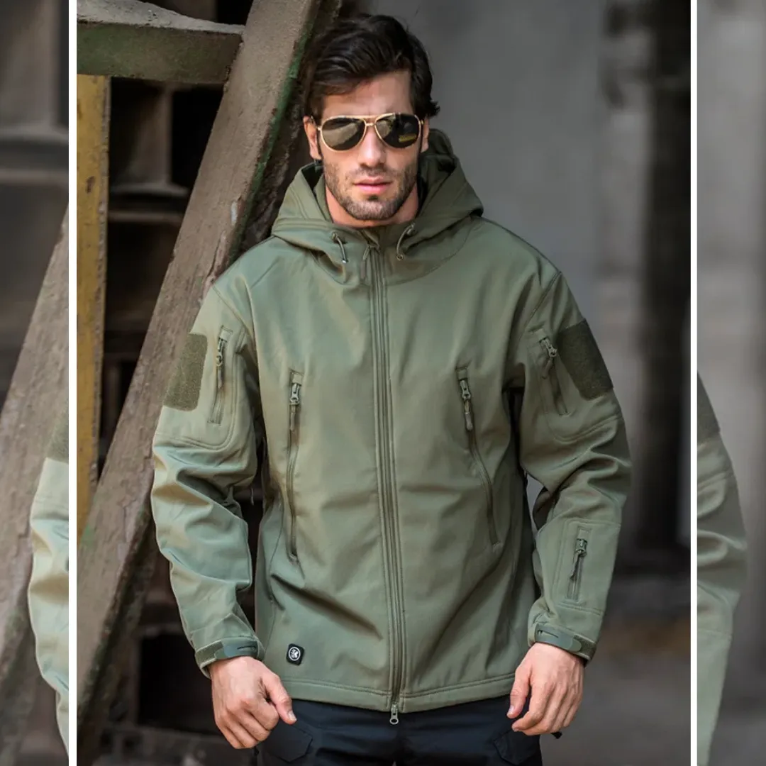 Plus Size Waterproof Combat Jacket for Men