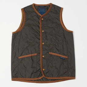 Lavenham Thornham Gilet - Dark Chocolate Stretchable Fabric Warm Lining