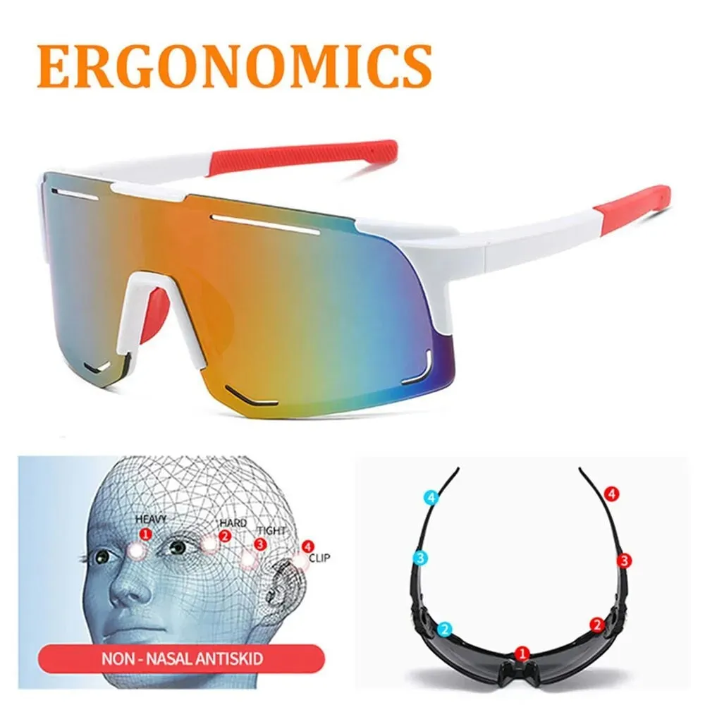 Polarized Cycling Sunglasses UV Protection Windproof Glasses For Men Women Polarized Lens Road Riding Bike Sport Glasses Eyewear