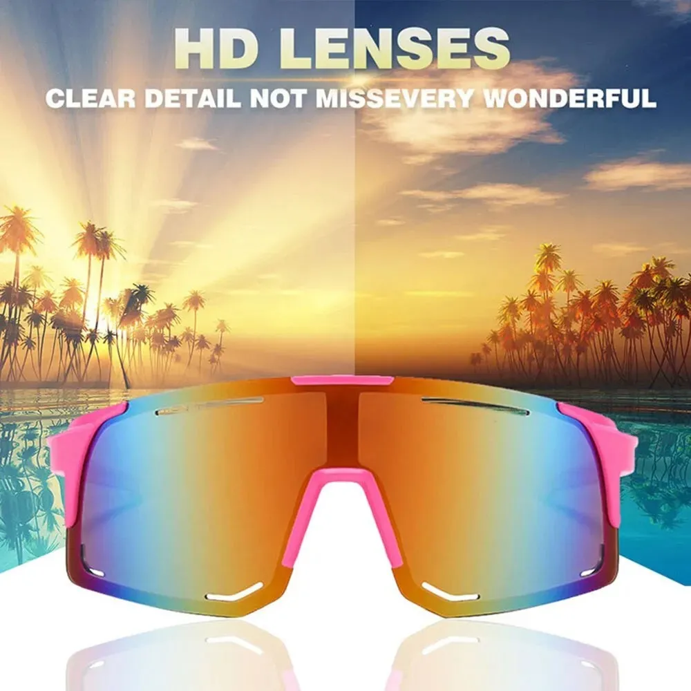 Polarized Cycling Sunglasses UV Protection Windproof Glasses For Men Women Polarized Lens Road Riding Bike Sport Glasses Eyewear