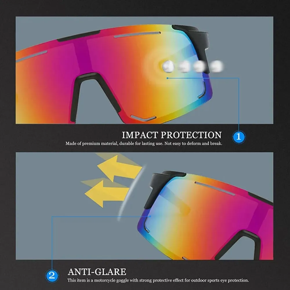Polarized Cycling Sunglasses UV Protection Windproof Glasses For Men Women Polarized Lens Road Riding Bike Sport Glasses Eyewear