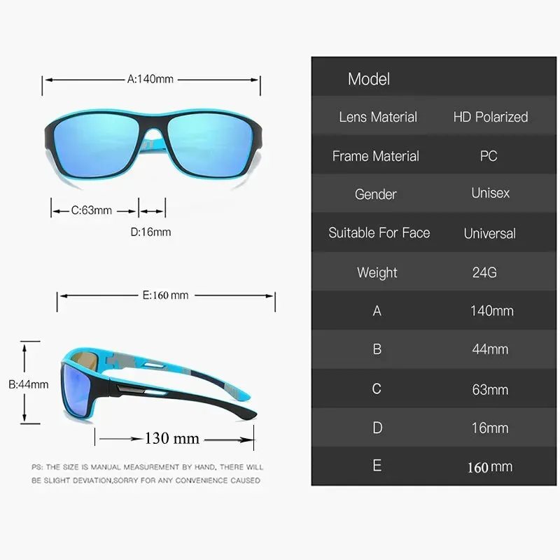 Polarized Mens Cycling Sunglasses UV Protection Sport Polarized for Men Women Outdoor Driving Camping Hiking Fishing Bicycles