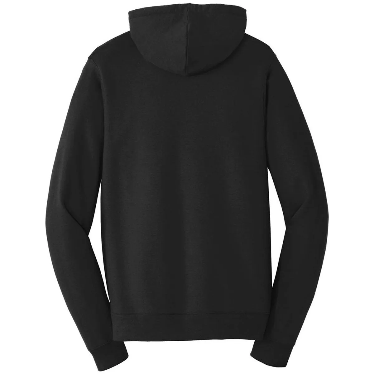 Port & Company Men's Jet Black Fan Favorite Fleece Full-Zip Hooded Sweatshirt