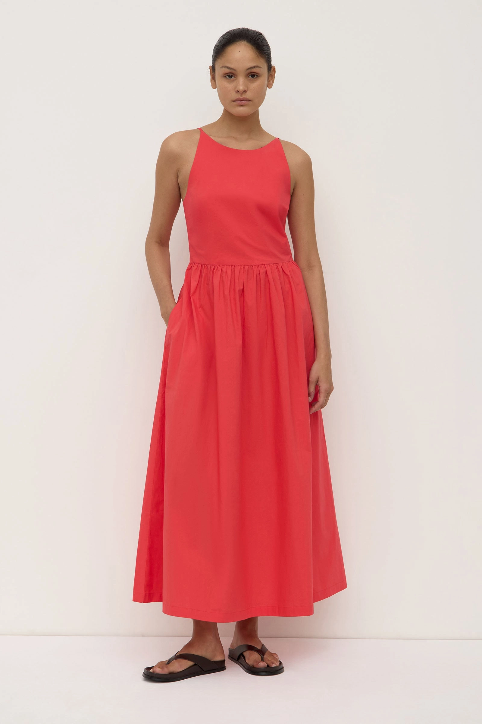 Halter neck Posie Midi Dress