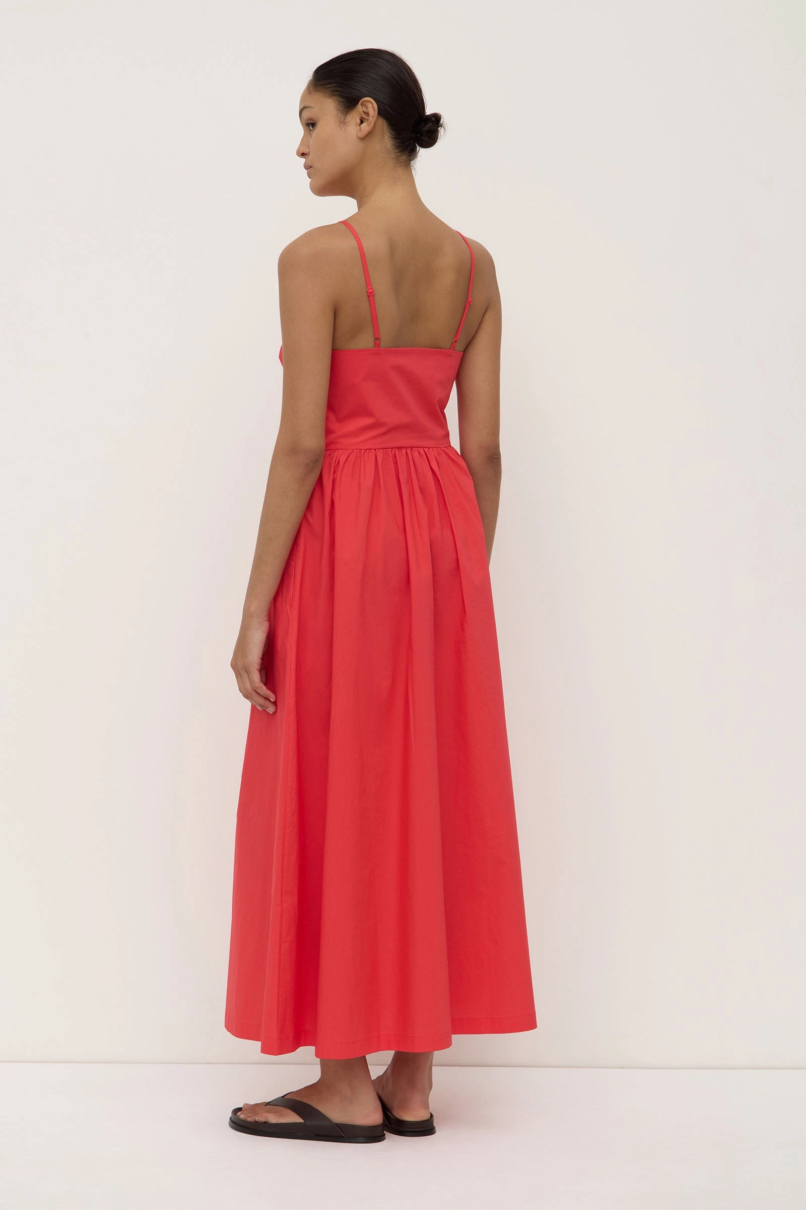 Neutral Flow Posie Midi Dress