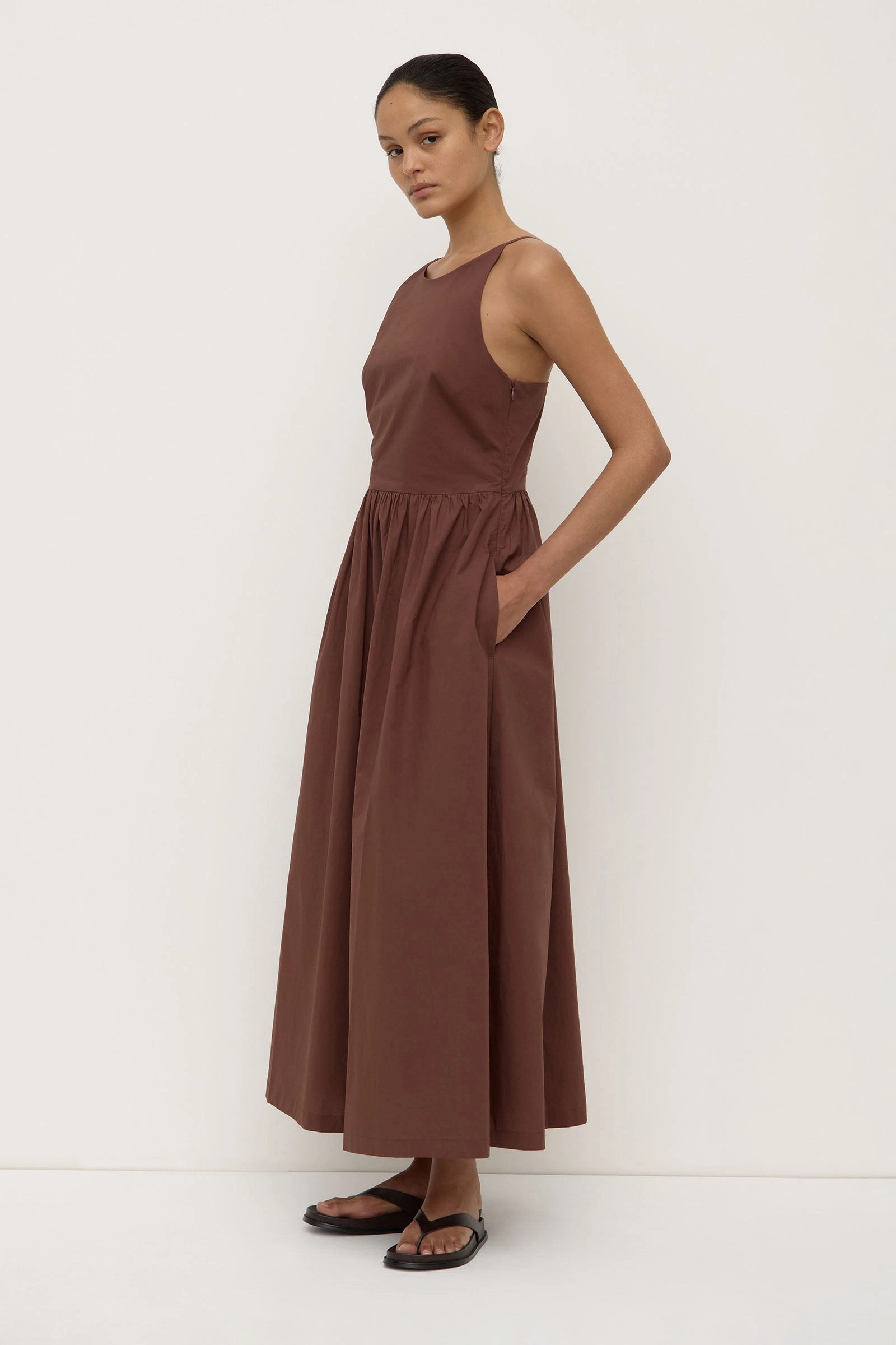 Posie Midi Dress Smooth-Lining Flowy Layers