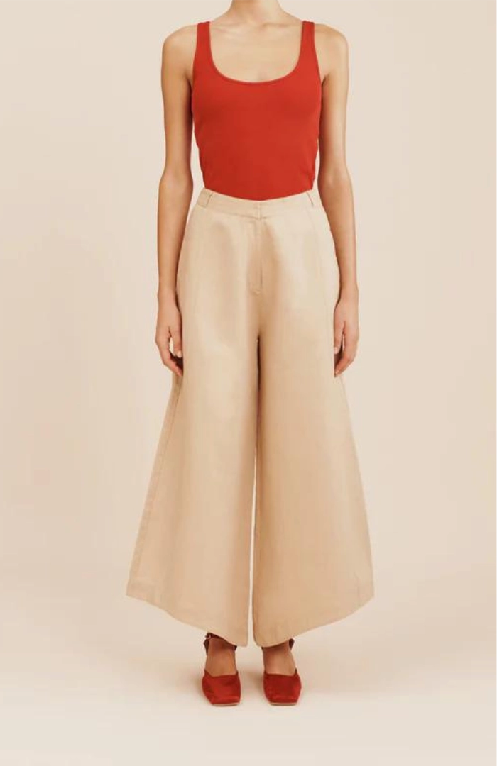 AdjustableDrawstring POSSE Ruth Trouser, Latte