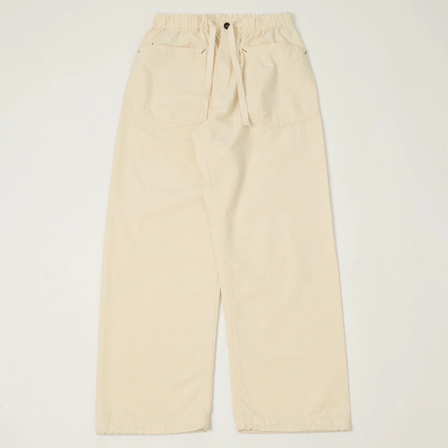 Padded hips Quick Change Post Overalls 'E-Z Army-Navy' Dobby Ripstop Trousers - Natural