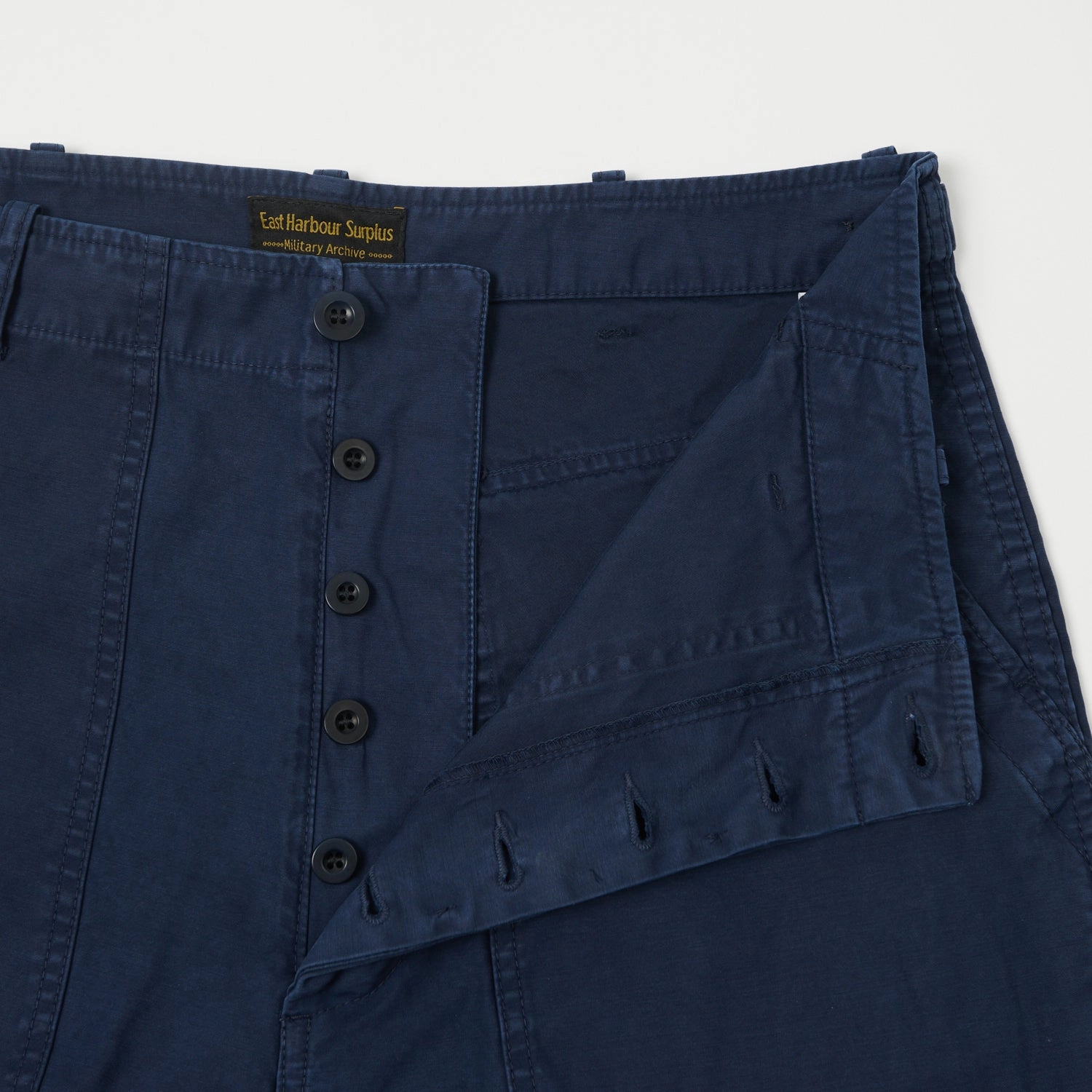East Harbour Surplus 'Texas' Fatigue Trouser - Navy Slim Profile StainResistantFinish