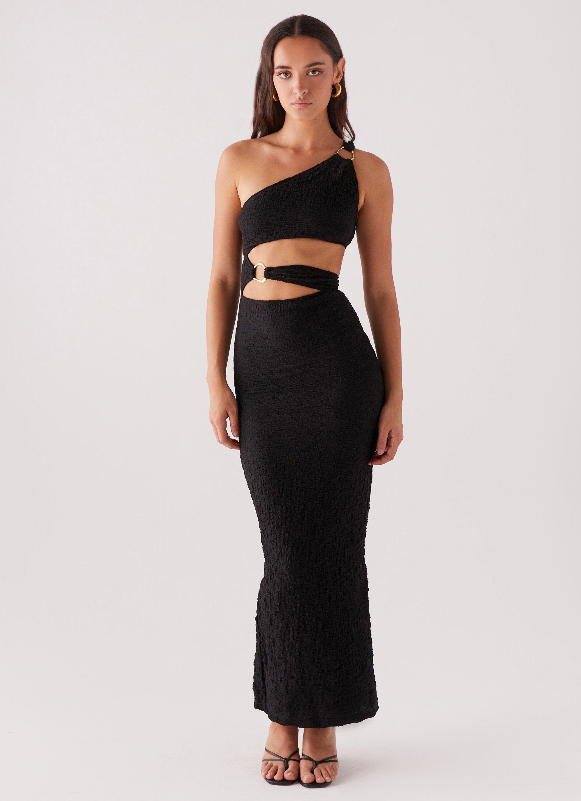 North Haven Maxi Dress - Black Fashion Daily Edgy Twist