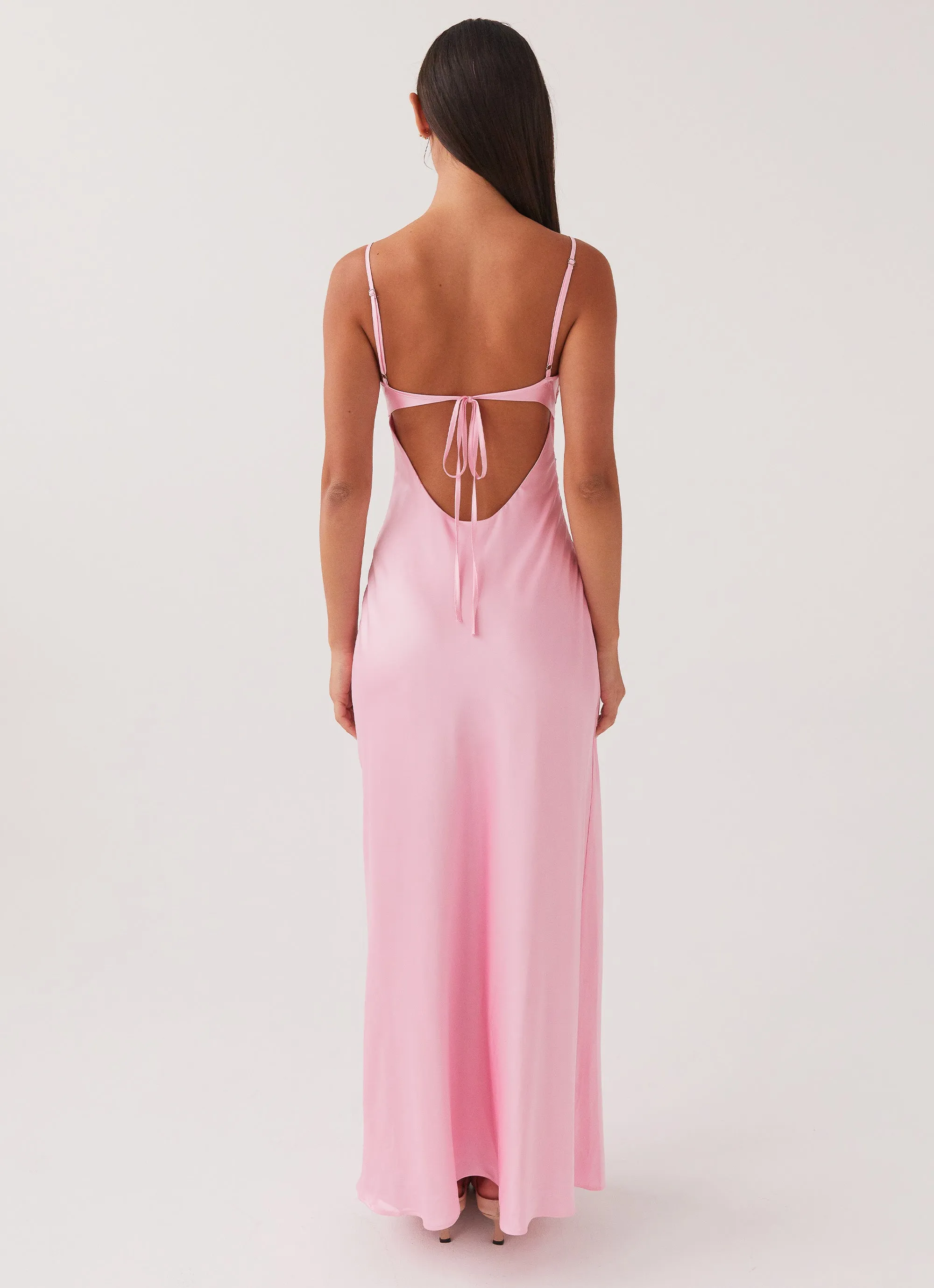 Solid Hue Pretty In Pink Maxi Dress - Rose Quartz