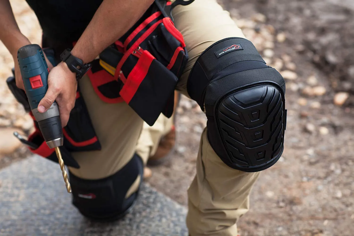 Professional Extra Long Heavy Duty Crystal Gel Knee Pads