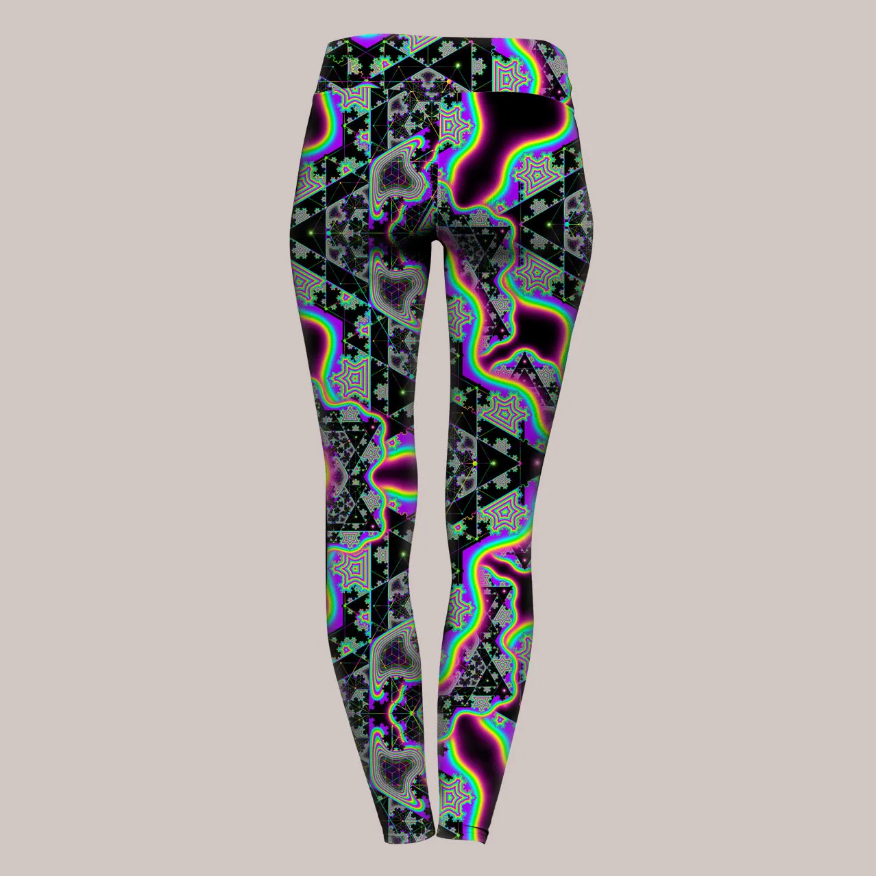 Psychedelic Yoga Pants (UV/RGB, Eco-Friendly) | MICROGRAM