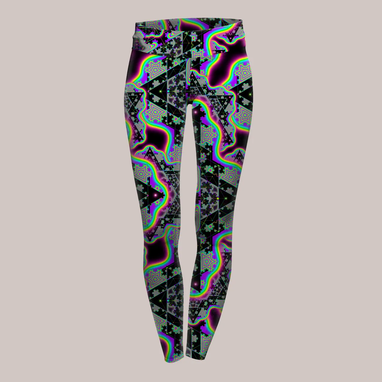 Psychedelic Yoga Pants (UV/RGB, Eco-Friendly) | MICROGRAM