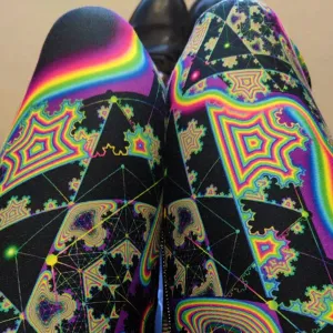 Psychedelic Yoga Pants (UV/RGB, Eco-Friendly) | MICROGRAM
