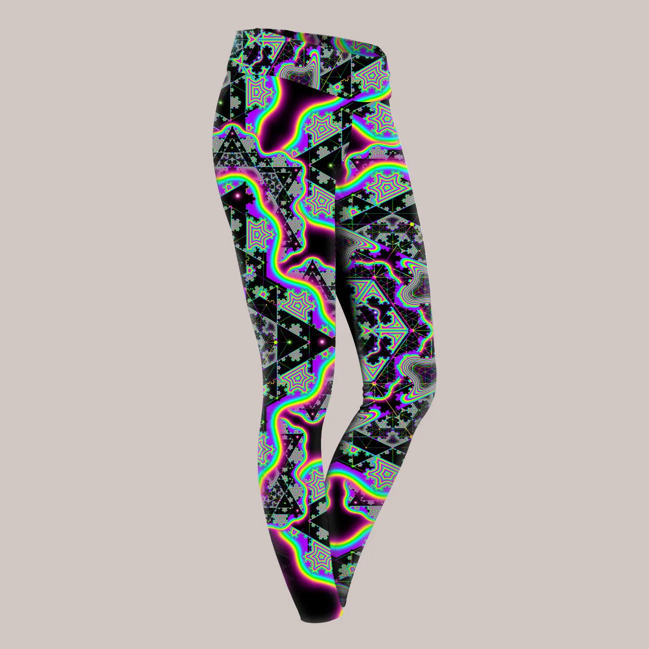 Psychedelic Yoga Pants (UV/RGB, Eco-Friendly) | MICROGRAM