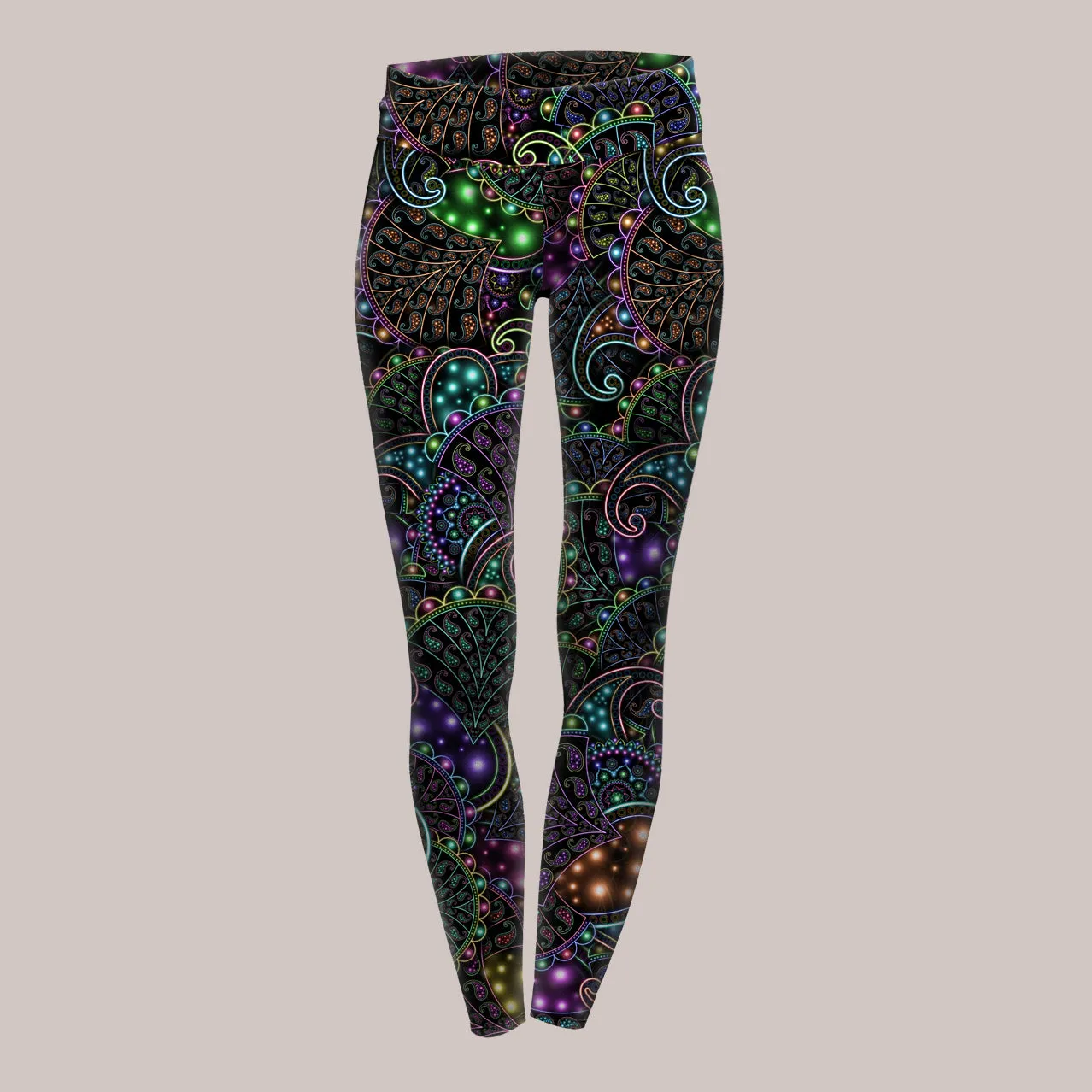 Psychedelic Yoga Pants (UV/RGB, Eco-Friendly) | NEOPAISLEY