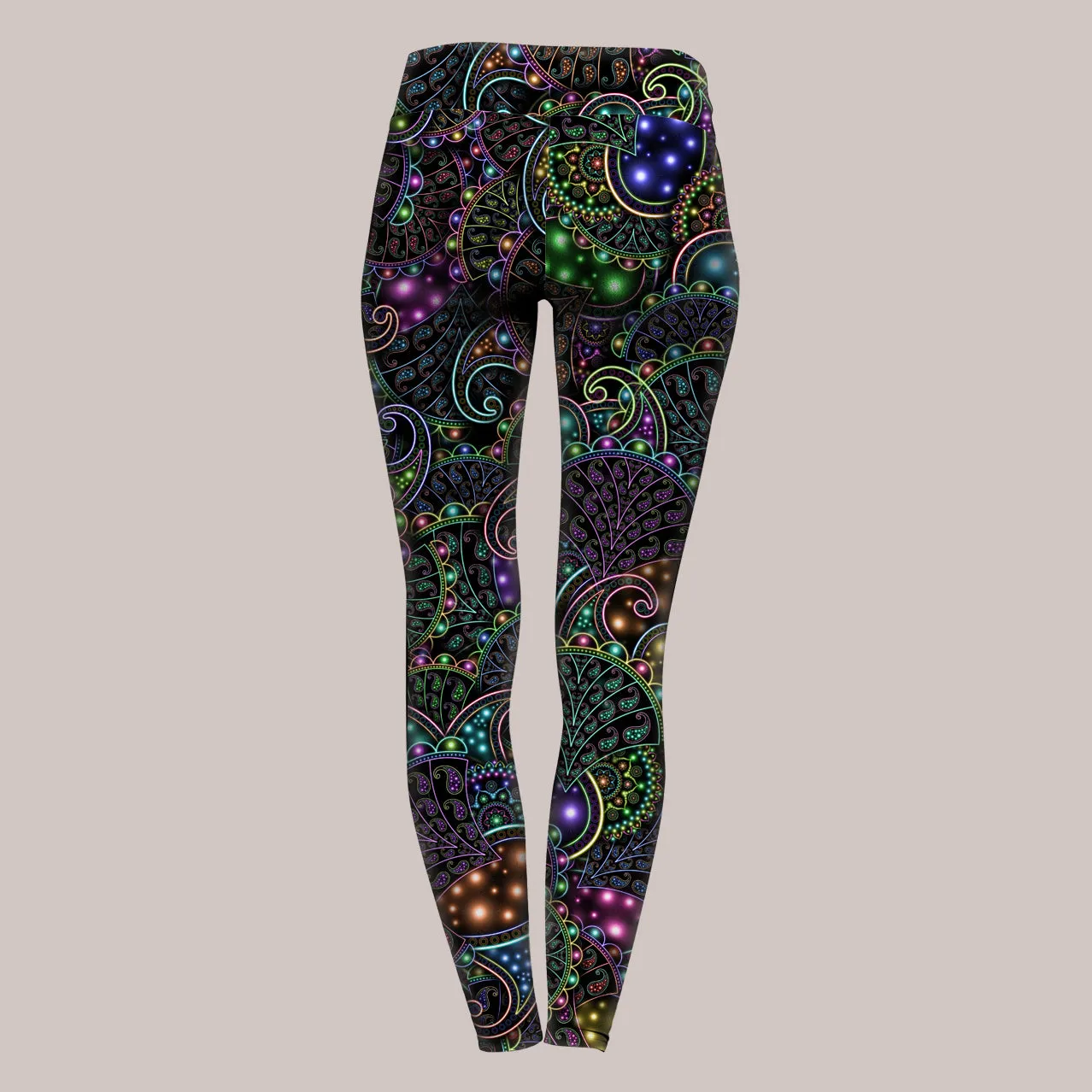 Psychedelic Yoga Pants (UV/RGB, Eco-Friendly) | NEOPAISLEY