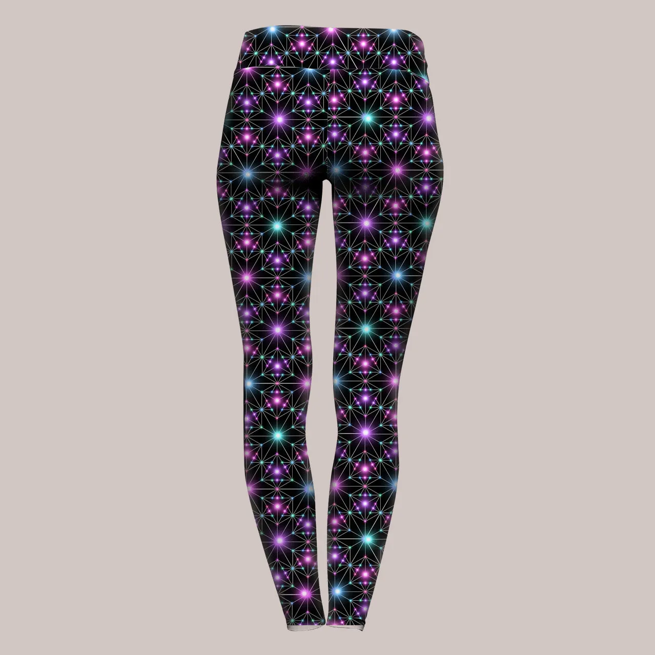 Psychedelic Yoga Pants (UV/RGB, Eco-Friendly) | STAR MAP