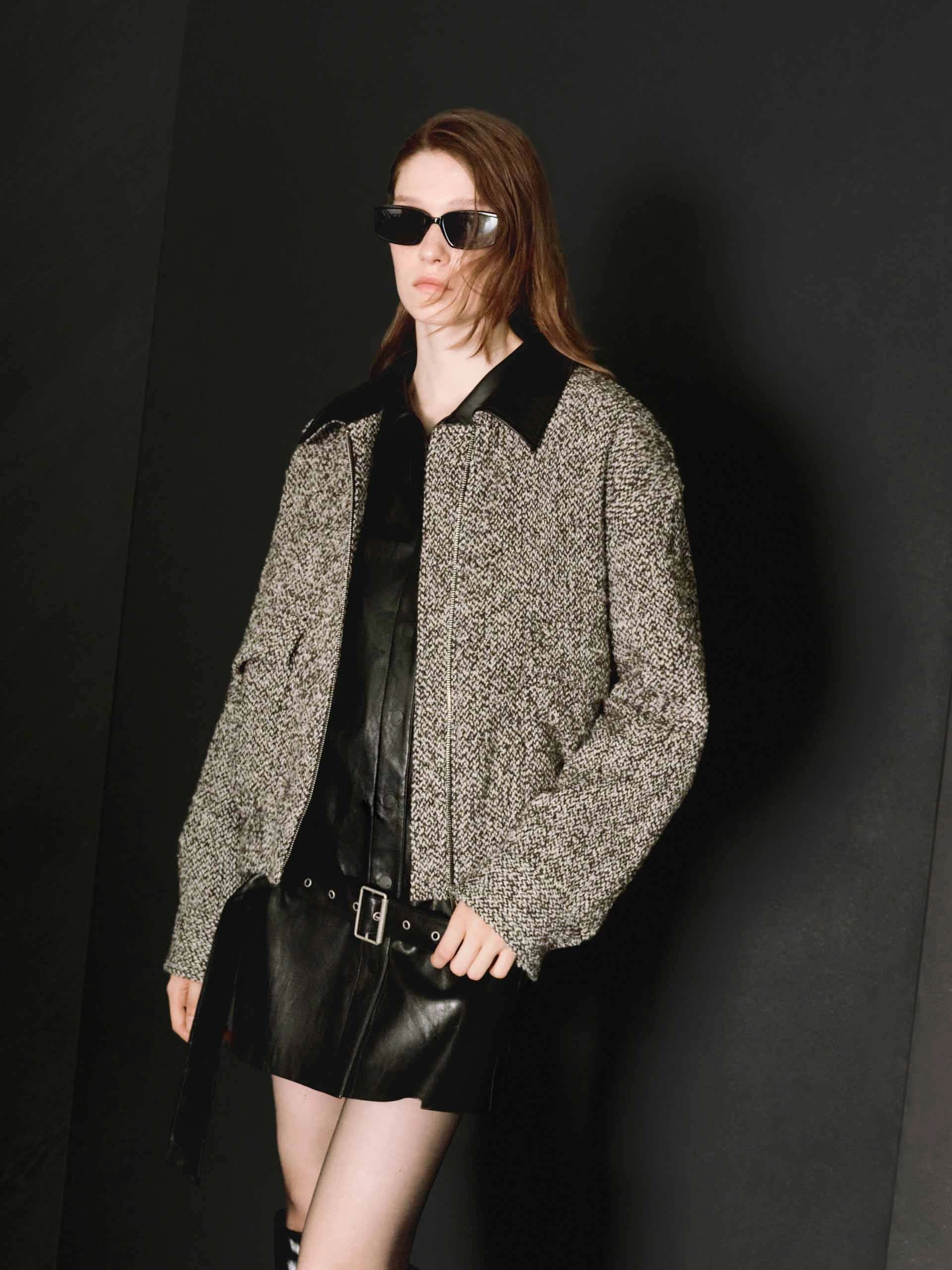 PU Collar Regular Jacket SlipResistantFastenings